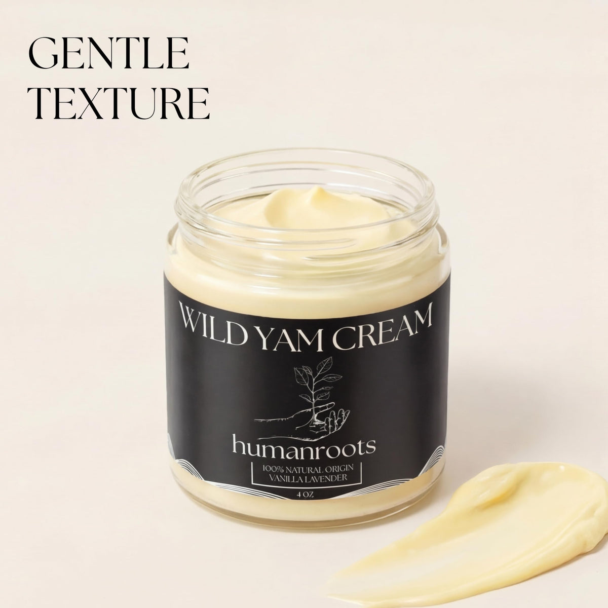humanroots Wild Yam Cream packaging side view