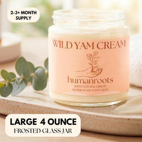 humanroots Wild Yam Cream side view with label