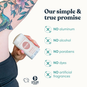 HUMBLE Aluminum-Free Deodorant application on skin