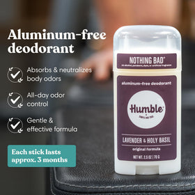 HUMBLE Aluminum-Free Deodorant Lavender & Holy Basil front view