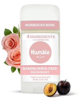 HUMBLE Aluminum-Free Deodorant Moroccan Rose front view