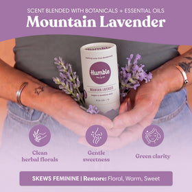HUMBLE Aluminum-Free Deodorant Mountain Lavender packaging