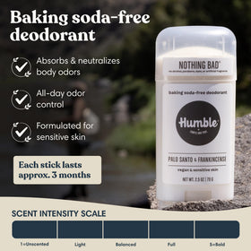 HUMBLE Aluminum-Free Deodorant Palo Santo & Frankincense packaging