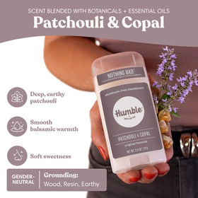 HUMBLE Aluminum-Free Deodorant Patchouli & Copal ingredients list