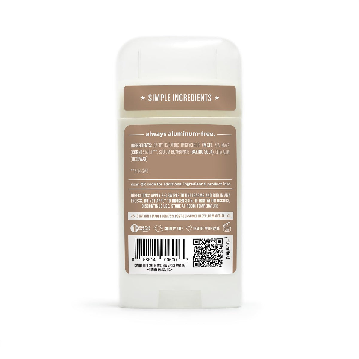 HUMBLE deodorant 3-pack stacked for display