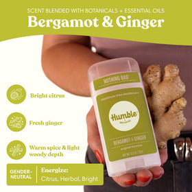 HUMBLE deodorant application on skin