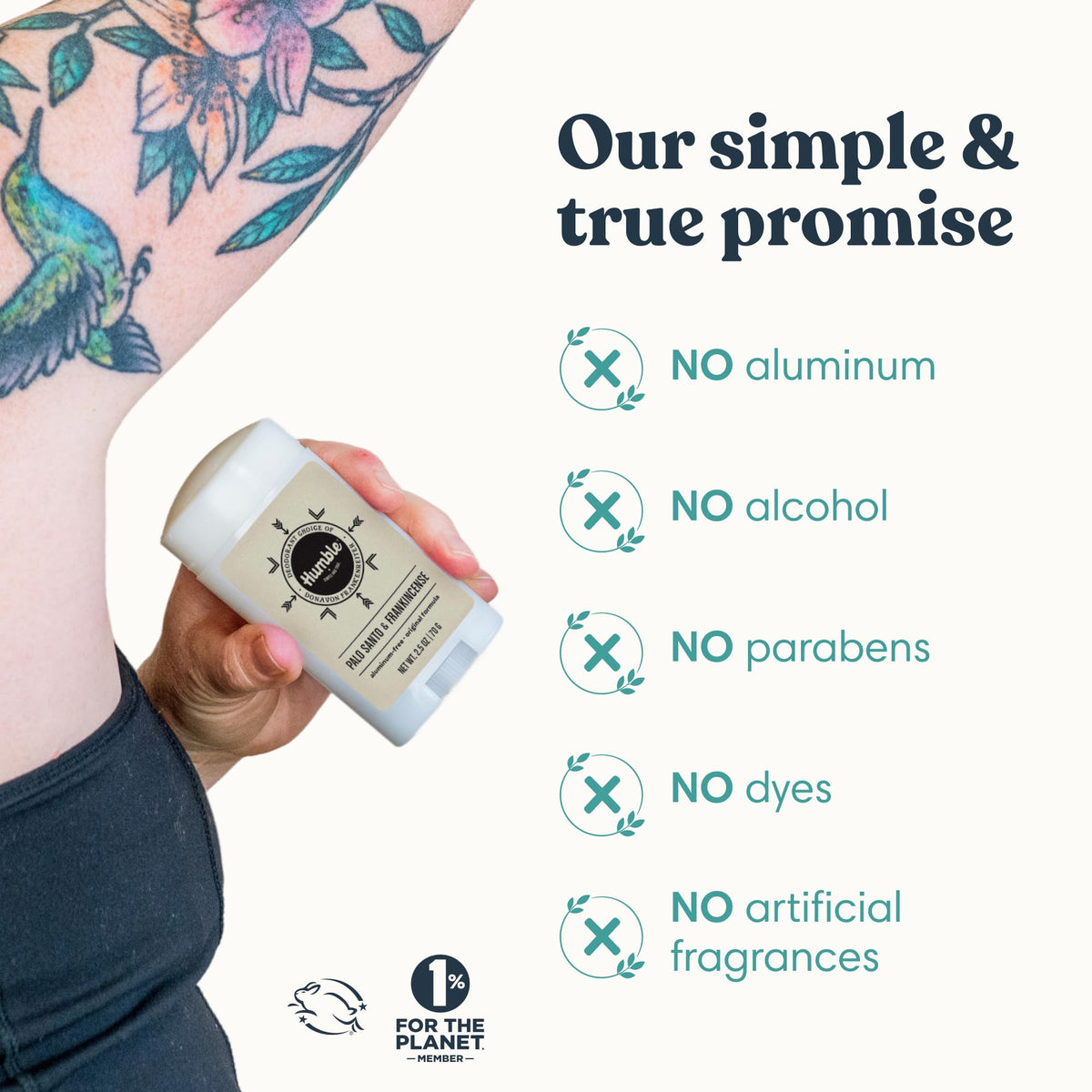 HUMBLE deodorant ingredients list
