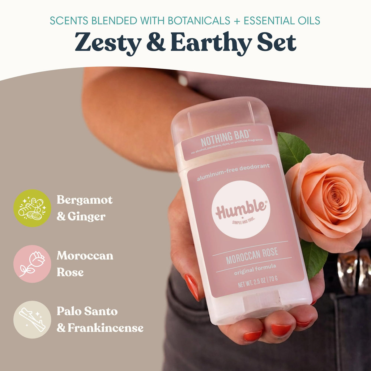 HUMBLE deodorant stick Bergamot & Ginger