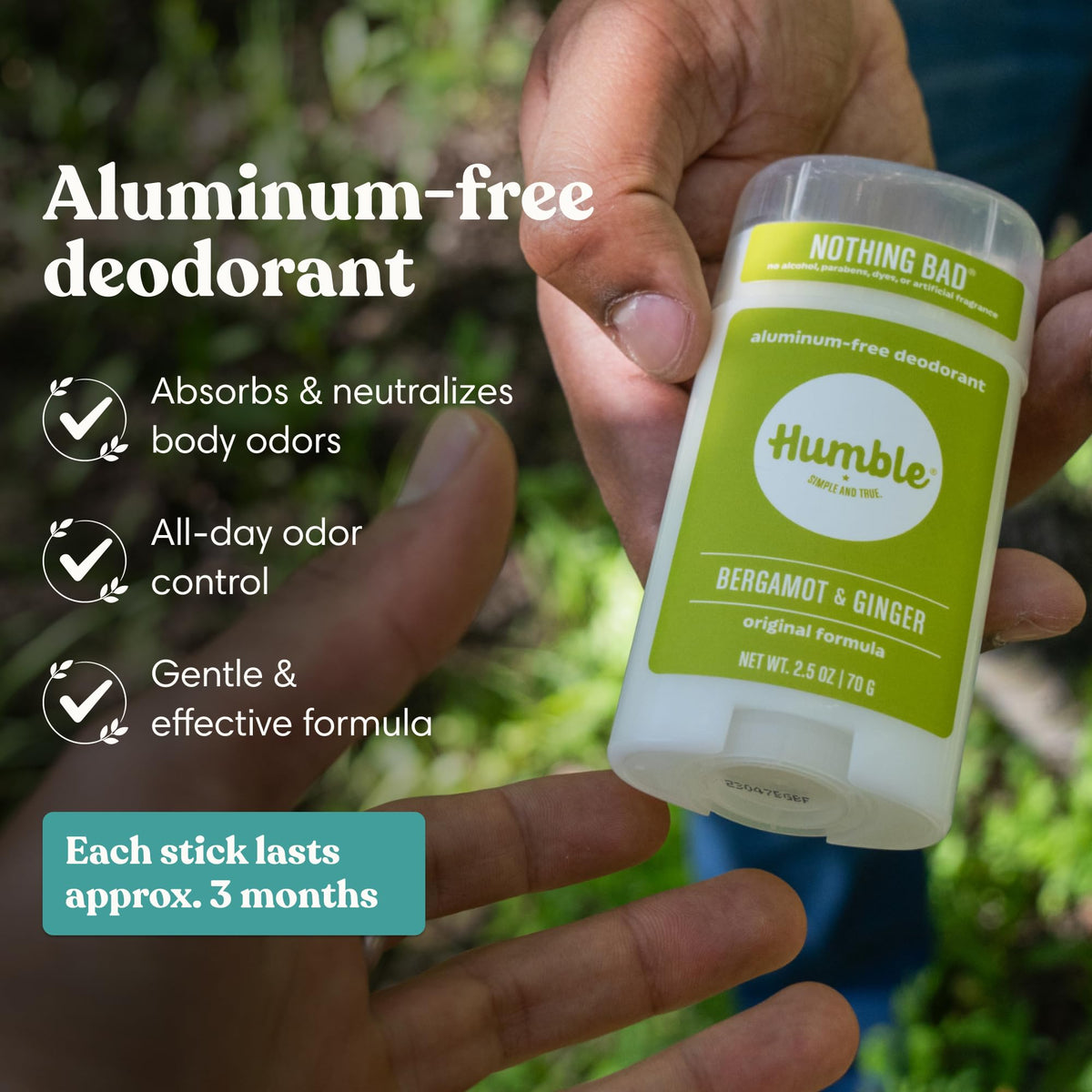 HUMBLE deodorant stick Palo Santo & Frankincense