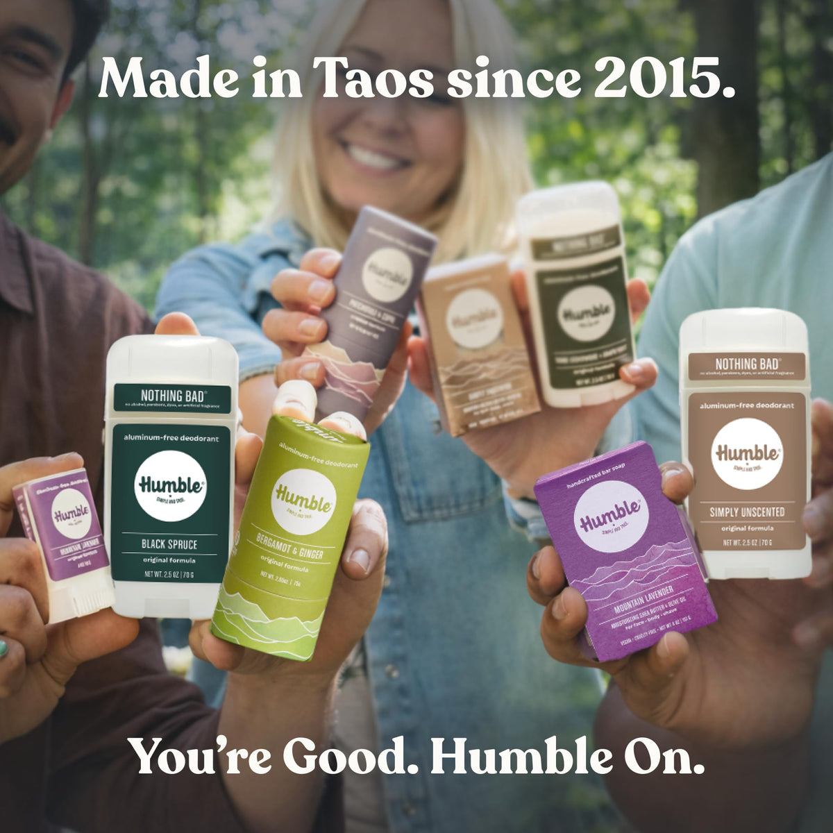 HUMBLE Deodorant with natural ingredients display