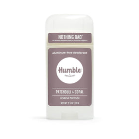 HUMBLE Patchouli Copal Frankincense Deodorant front view, 100g