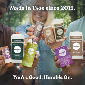 HUMBLE SIMPLE AND TRUE. Deodorant application demonstration