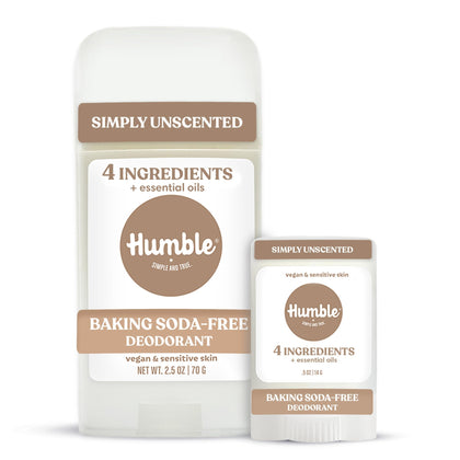 HUMBLE SIMPLE AND TRUE. Simply Unscented Deodorant front view