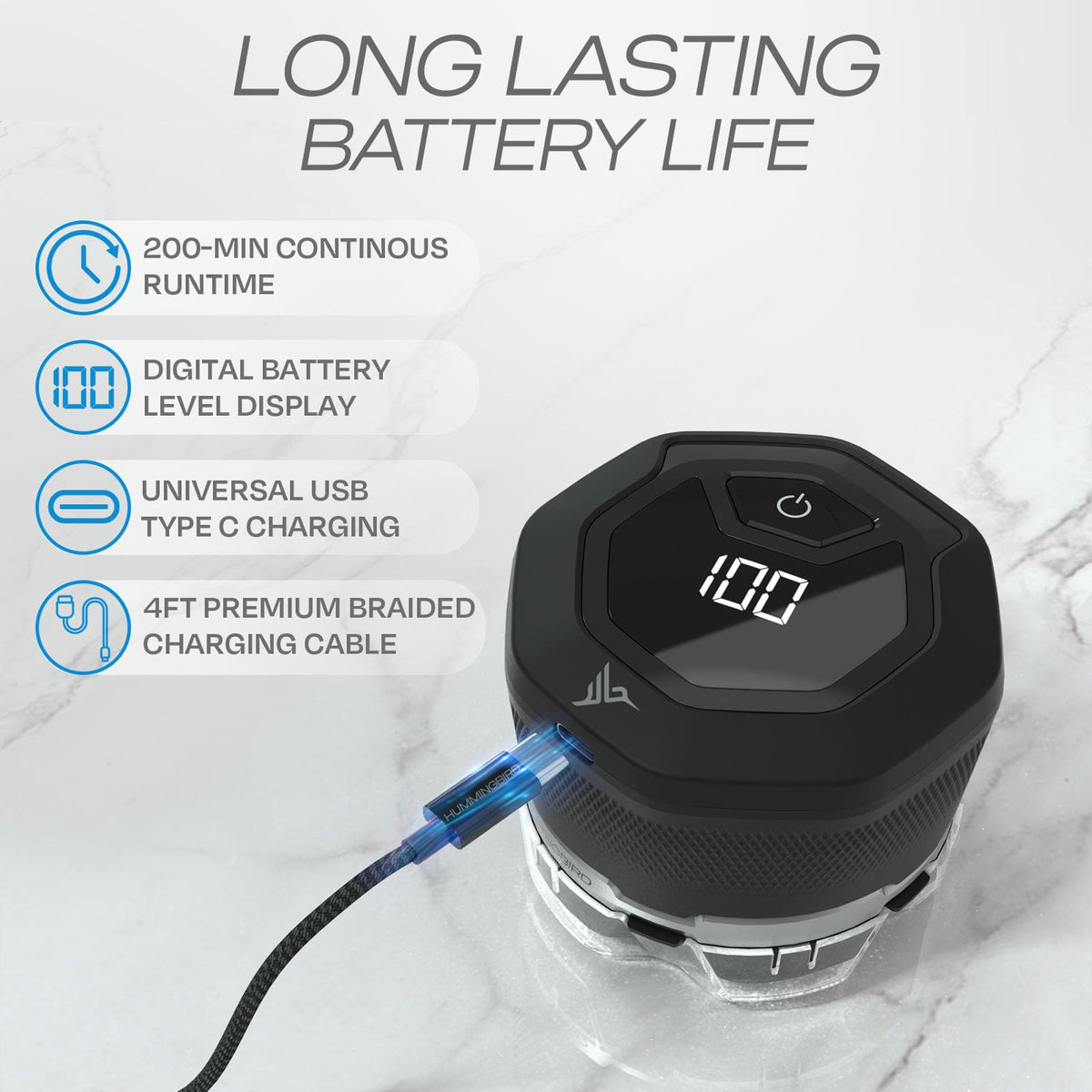 HUMMINGBIRD MK3 Head Shaver with USB Type-C charging cable