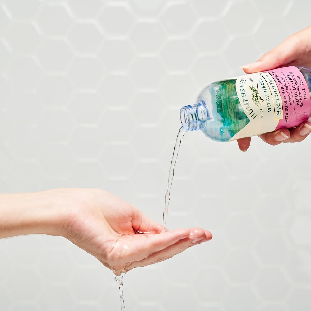 Humphreys Witch Hazel Hydrating Toner with Rose label details