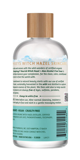 Humphreys Witch Hazel Nourishing Toner bottle side view
