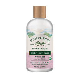 Humphreys Witch Hazel Refining Toner with Rose 8 Fl Oz front view