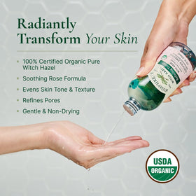 Humphreys Witch Hazel Refining Toner with Rose back view