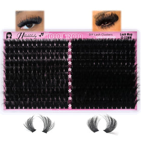 Hushlibaby Lash Clusters 280 Pcs packaging front view