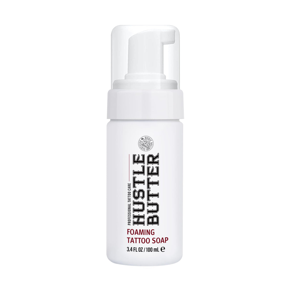 Hustle Bubbles Tattoo Aftercare Foaming Soap 3.4 fl oz front view