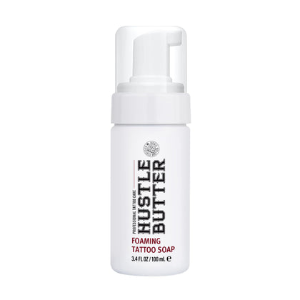Hustle Bubbles Tattoo Aftercare Foaming Soap 3.4 fl oz front view