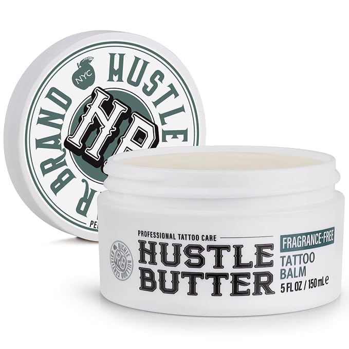 Hustle Butter Deluxe 5oz Tattoo Aftercare Balm front view
