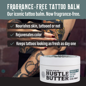 Hustle Butter Deluxe 5oz Tattoo Aftercare Balm side view