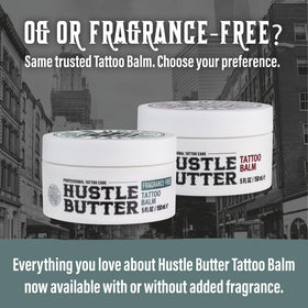 Hustle Butter Deluxe 5oz Tattoo Aftercare Balm with packaging