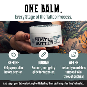 Hustle Butter Deluxe ingredients list on the back