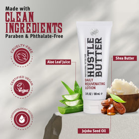 Hustle Butter Deluxe Tattoo Aftercare Lotion application on skin