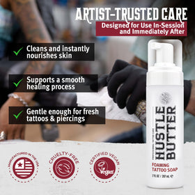 Hustle Butter Deluxe Tattoo Aftercare Soap packaging