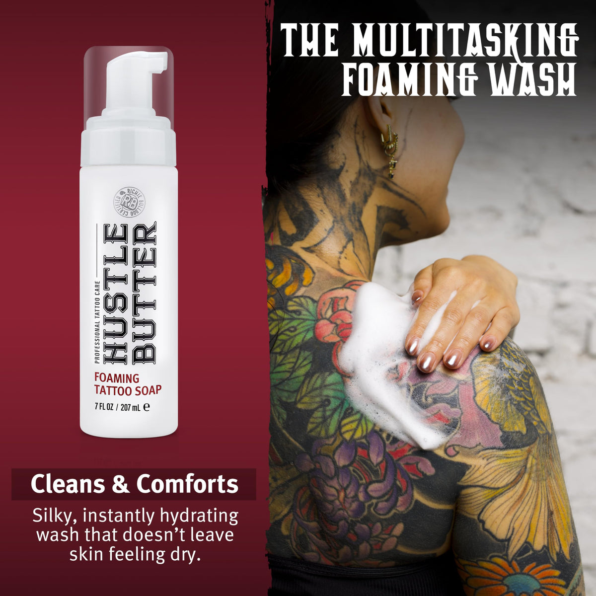 Hustle Butter Deluxe Tattoo Aftercare Soap side view