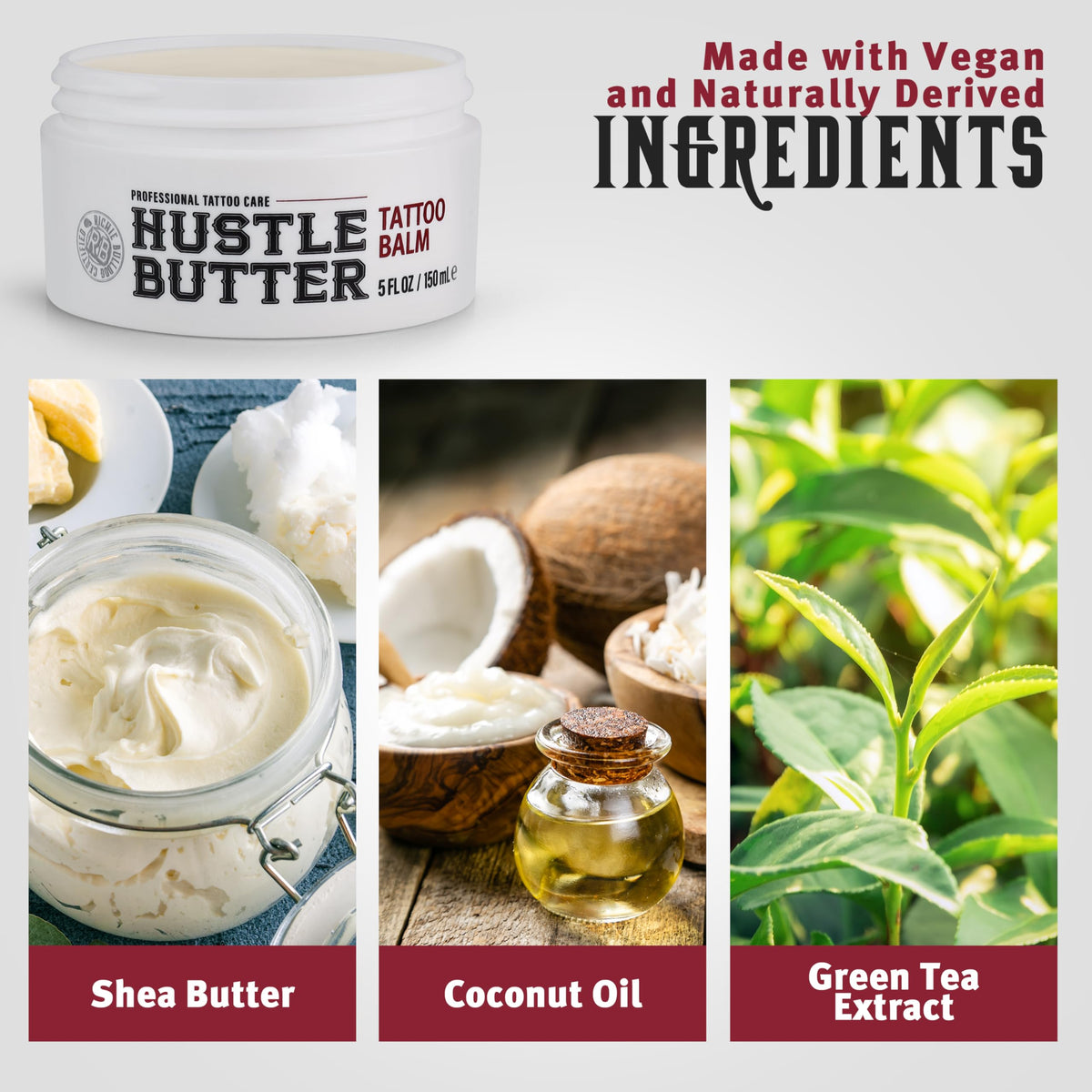 Hustle Butter Deluxe Tattoo Butter application on skin