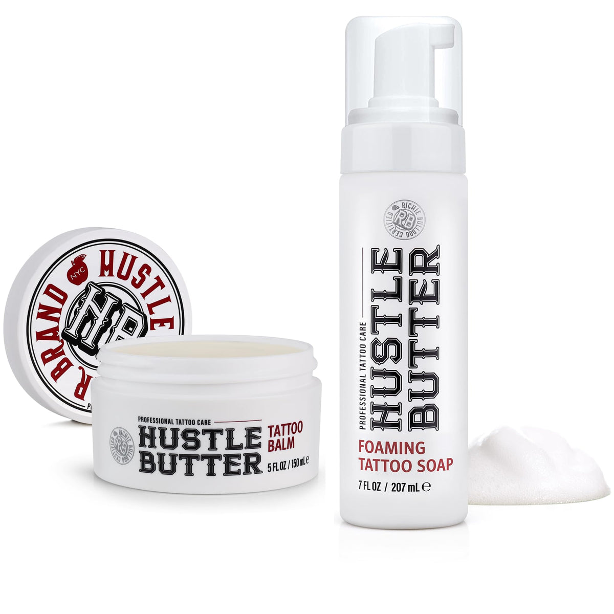 Hustle Butter Deluxe Tattoo Soap 7oz bottle front view