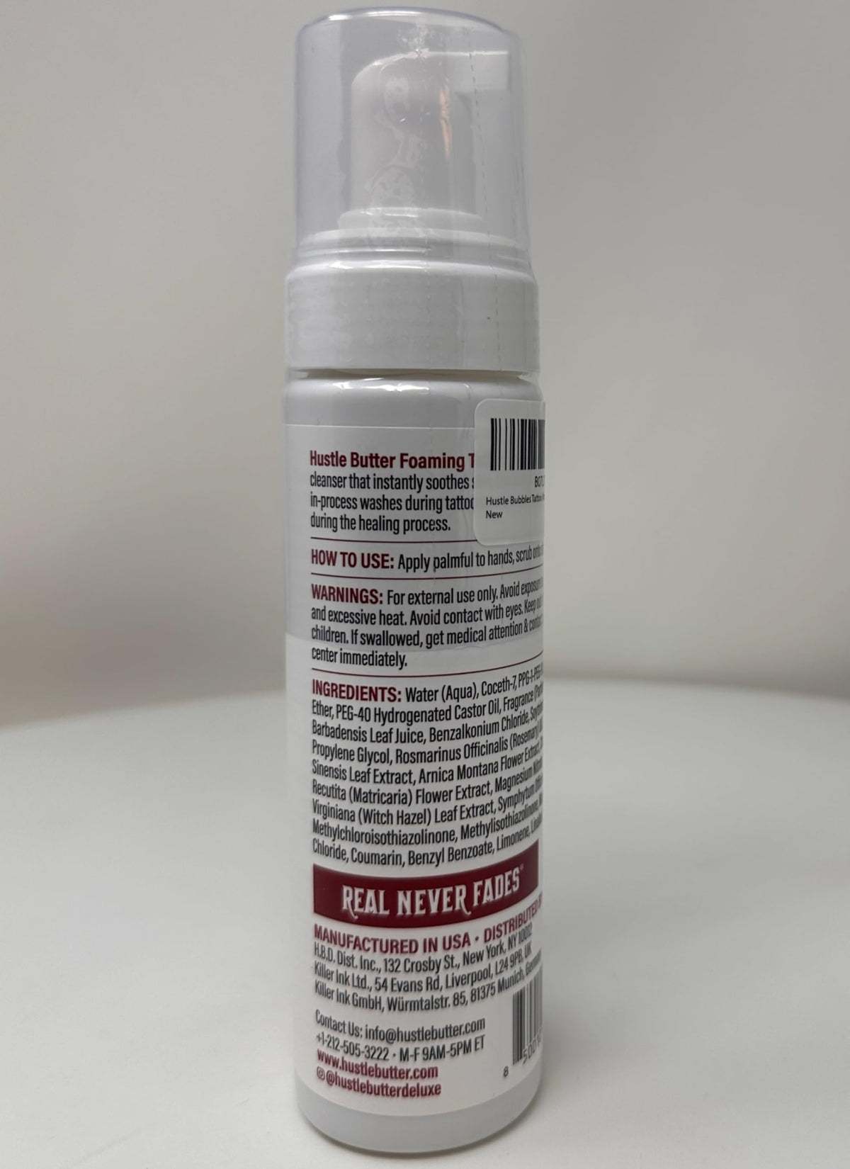 Hustle Butter Deluxe Tattoo Soap foaming action close-up