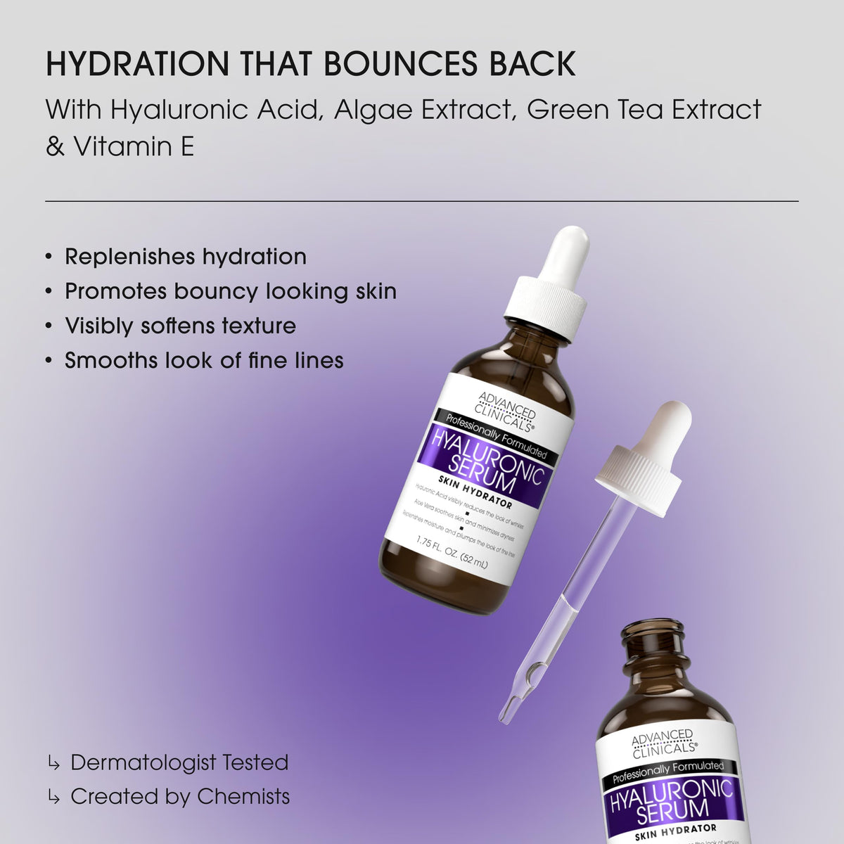 Hyaluronic Acid Body Cream being applied