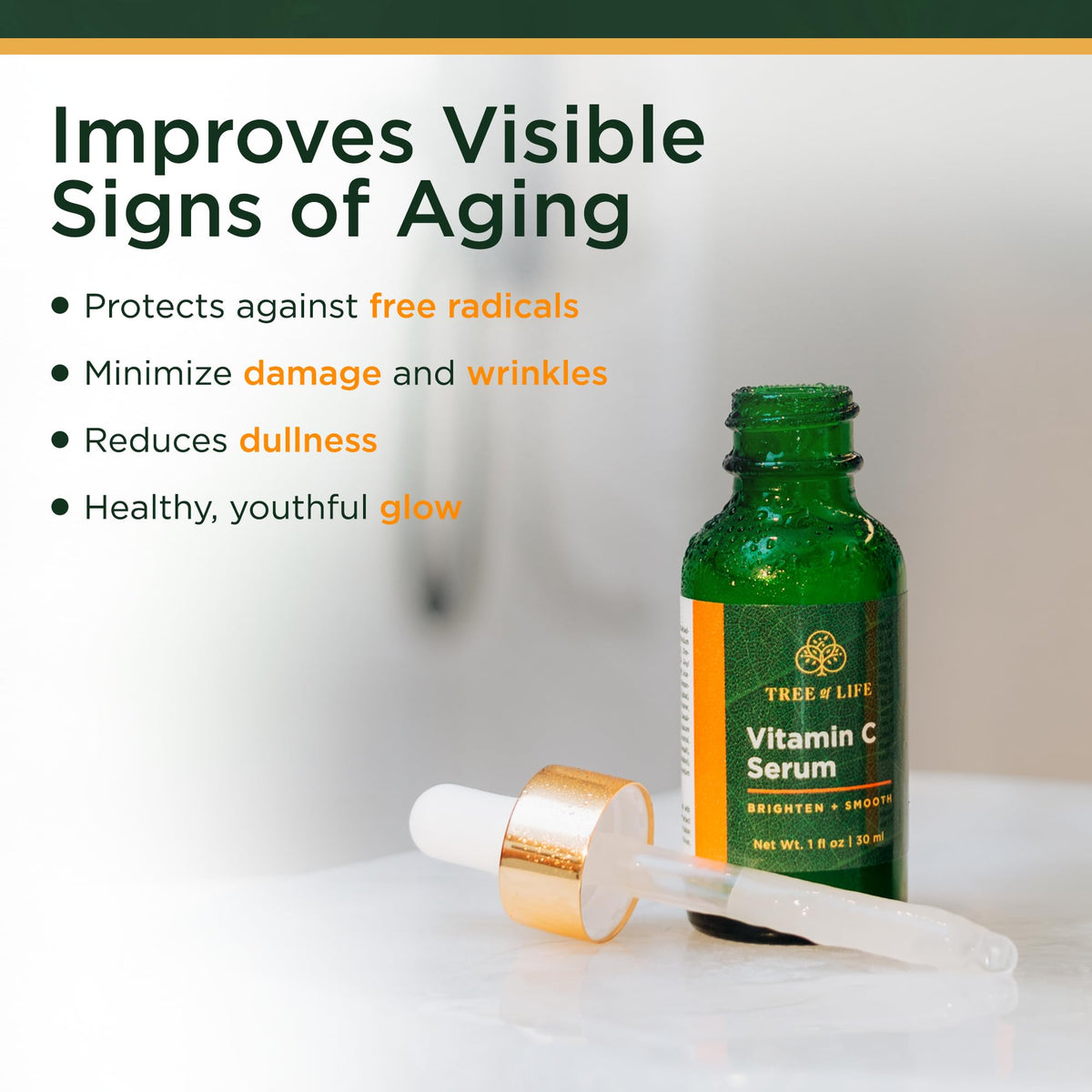 Hyaluronic Acid Serum bottle from Tree of Life