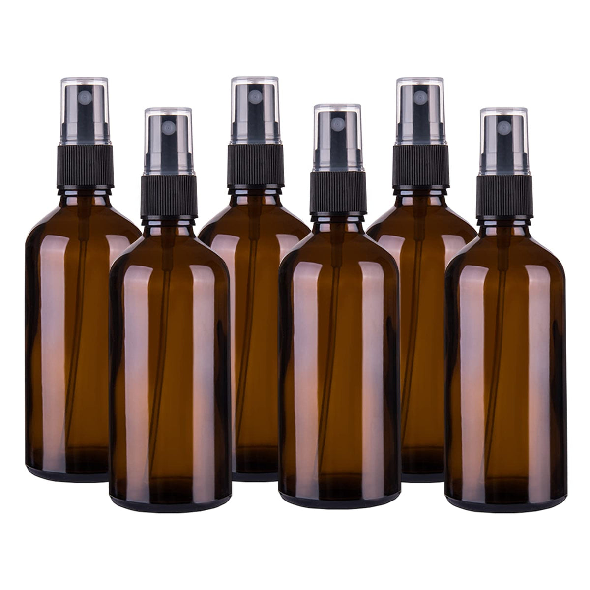 Hydior Amber Glass Spray Bottles 4oz front view
