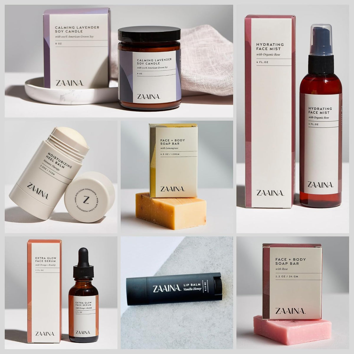 Hydrating face serum included in ZAAINA spa gift basket