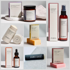 Hydrating face serum included in ZAAINA spa gift basket
