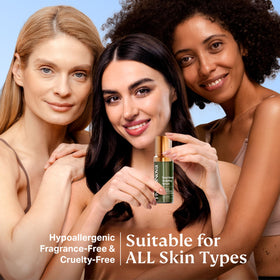 HYDRONOVA Total Rewind Serum in hand with drops
