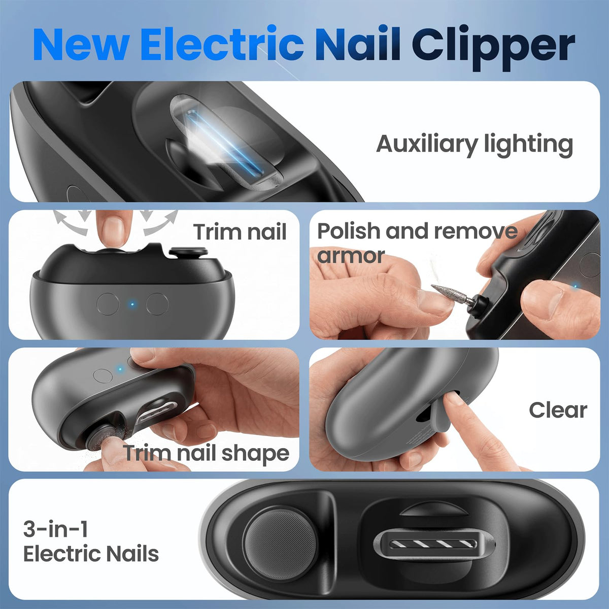 Hypoet Electric Nail Clippers displayed with gift wrapping