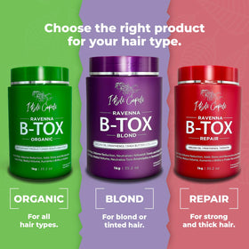 I Belli Capelli Ravenna Hair B-tox with hair styling tools