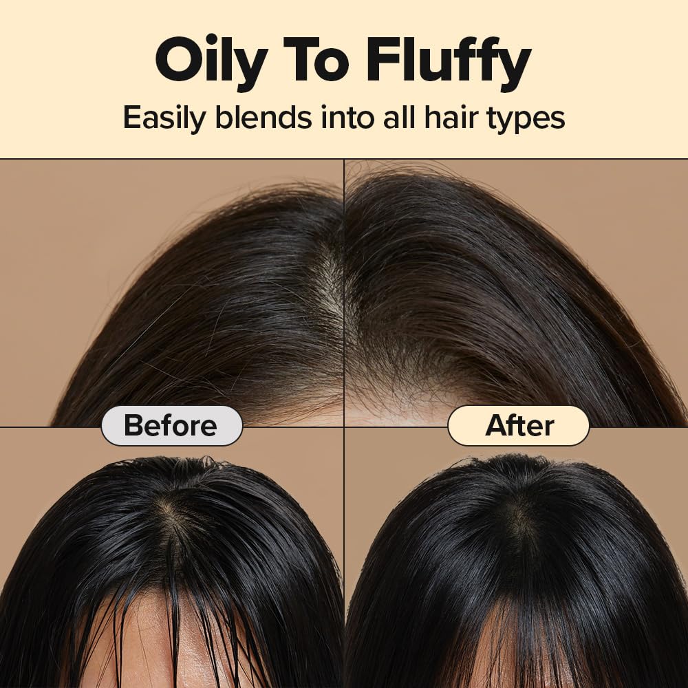 I DEW CARE Tap Secret Dry Shampoo Duo application on hair