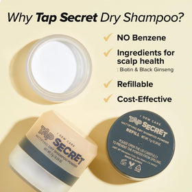 I DEW CARE Tap Secret Dry Shampoo Duo usage demonstration