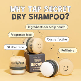 I DEW CARE Tap Secret Dry Shampoo Powder 0.24 oz with ingredients