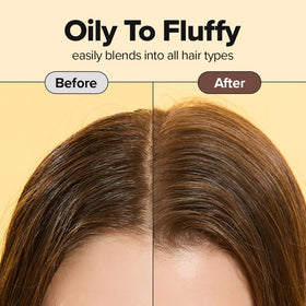 I DEW CARE Tap Secret Dry Shampoo Powder back view highlighting ingredient list