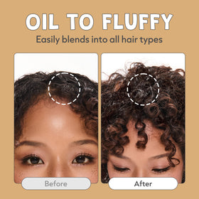 I DEW CARE Tap Secret Dry Shampoo Powder Brown powder close-up