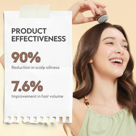 I DEW CARE Tap Secret Dry Shampoo Powder Light Brown with hairbrush