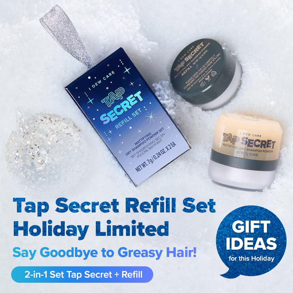 I DEW CARE Tap Secret Dry Shampoo Powder packaging